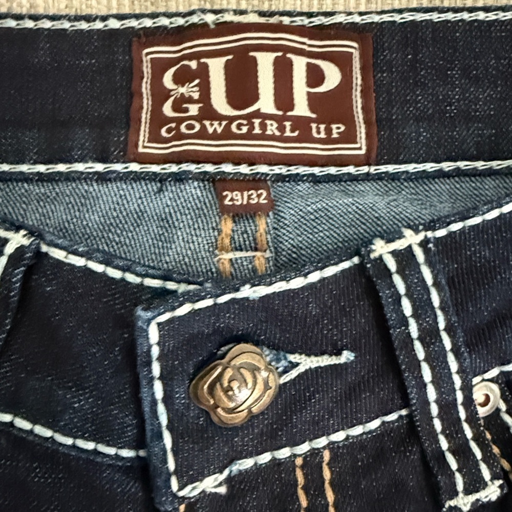 SUP Dark Indigo Women's Boot Cut Jeans SZ 7 - Picture 6 of 11